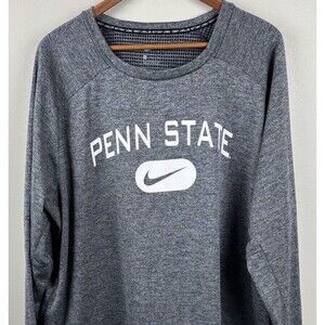Penn State Nittany Lions Nike L/S Pullover Sweatshirt 3XL Blue Mens Swoosh EUC